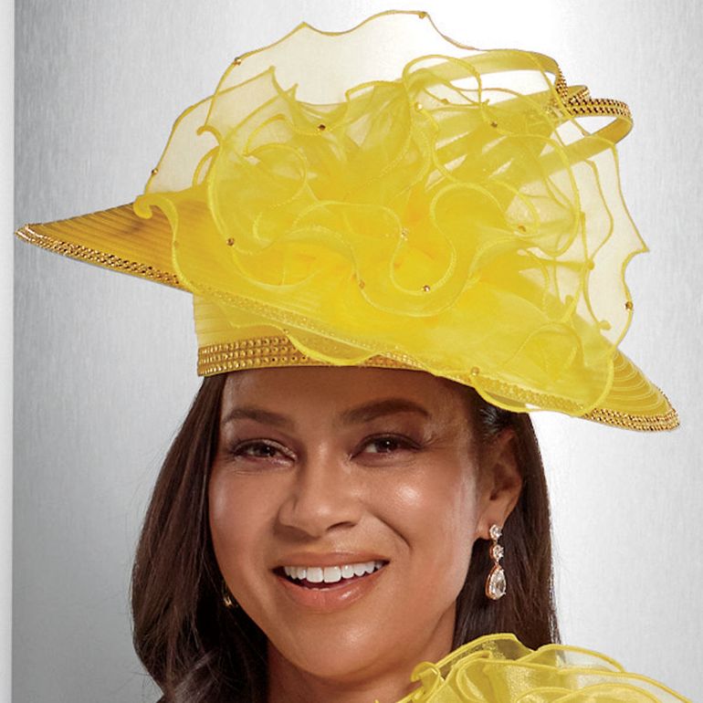 Sweep of Leaves Church Hat by EY Boutique