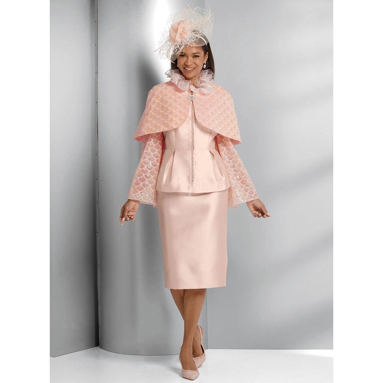 Richly Designed Women's Cape Suit by EY Boutique