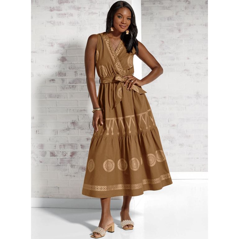 Wrapped in Medallions Midi Dress by Studio EY