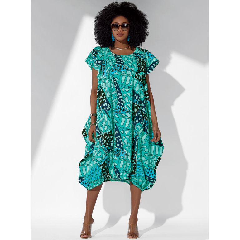 Caribbean Dream Balloon-Hem Pocket Dress by Studio EY