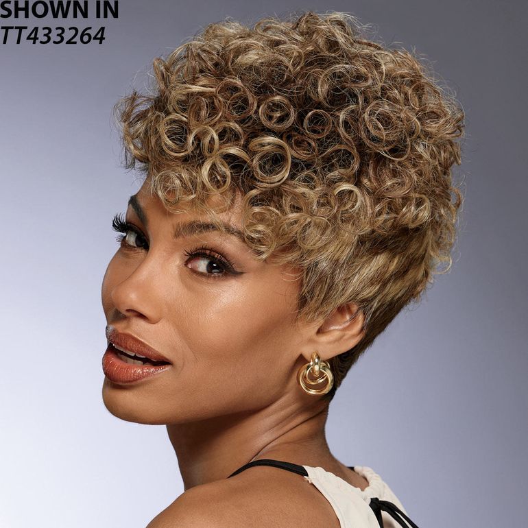 Essie Human Hair Blend Short Curly Wig by Especially Yours®