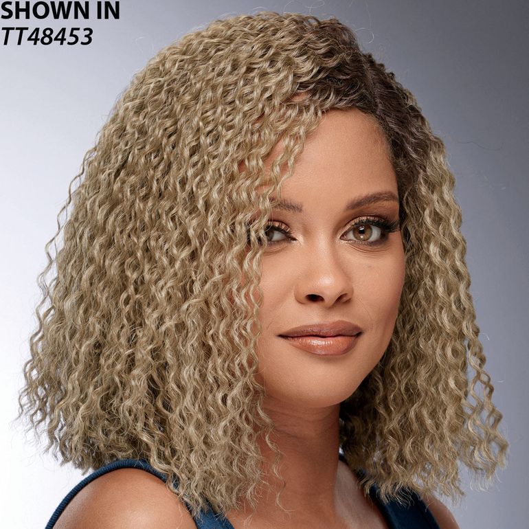 Jannie Lace Part Mid-Length Curly Bob Wig by Especially Yours®