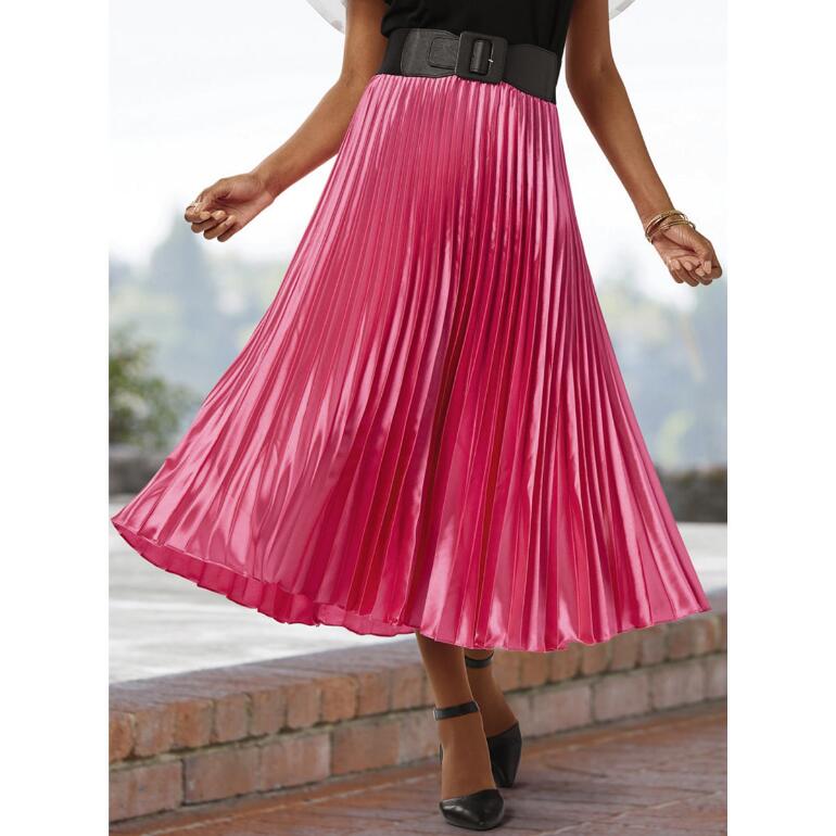Pleasing Pleats Midi Skirt by Cliche