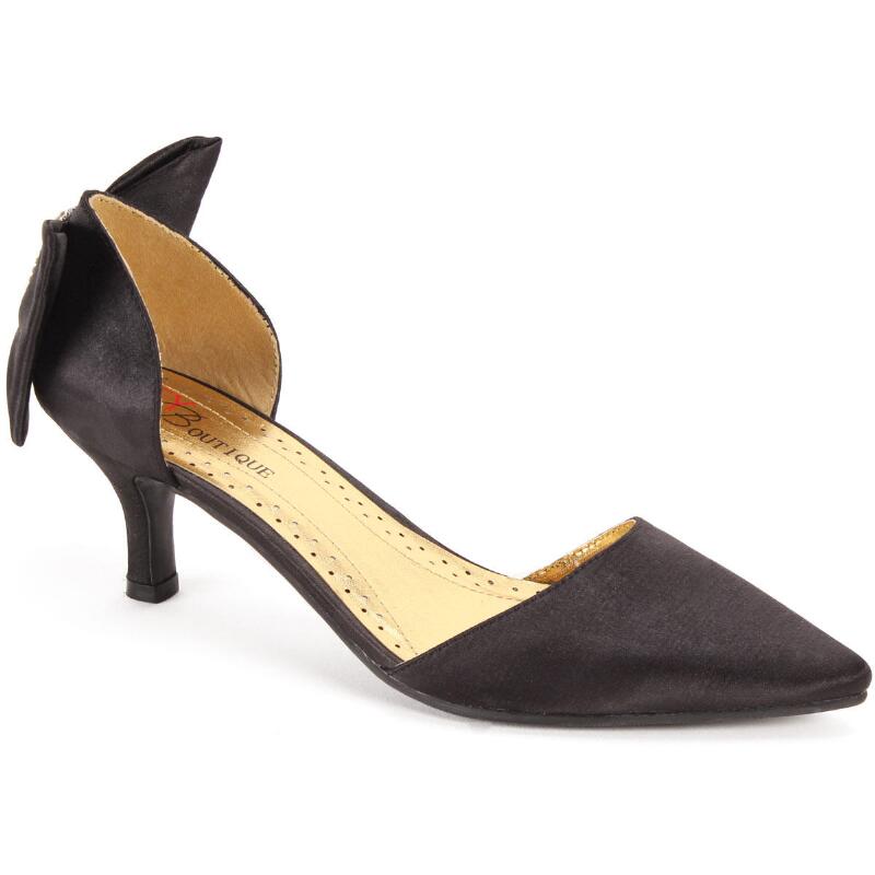 Back Bow Satin D’Orsay Pump by EY Boutique - Especially Yours