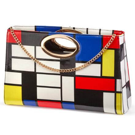 Color Grid Handbag by EY Boutique