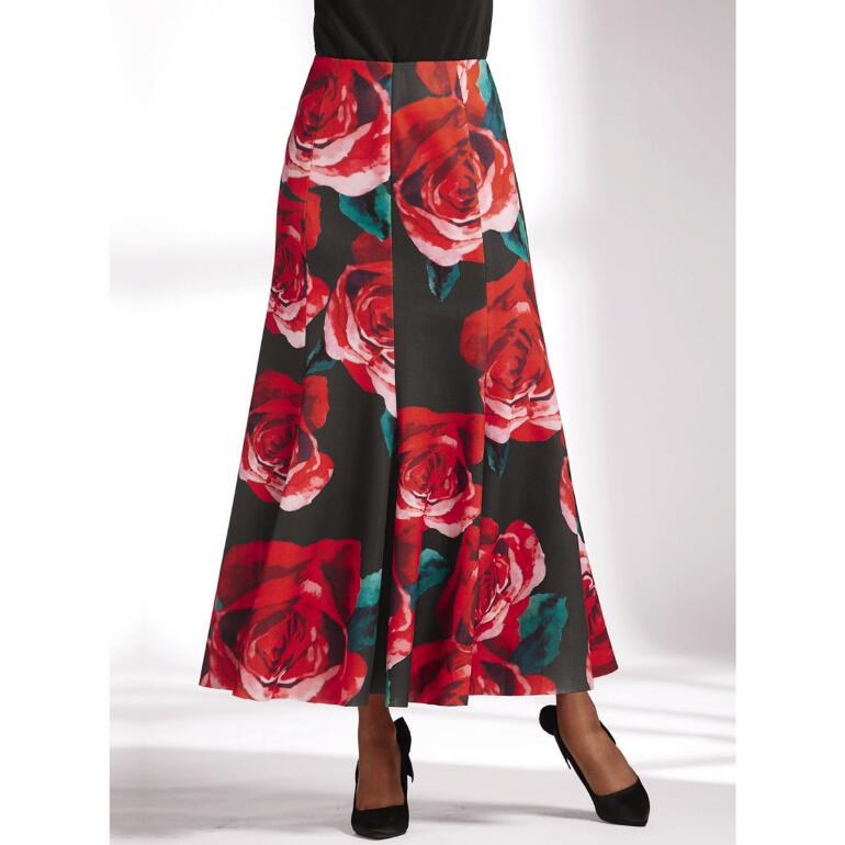 Dozens of Roses Maxi Skirt by Dorinda Clark-Cole