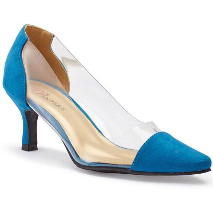 Clear Colorblocked Pump by EY Boutique