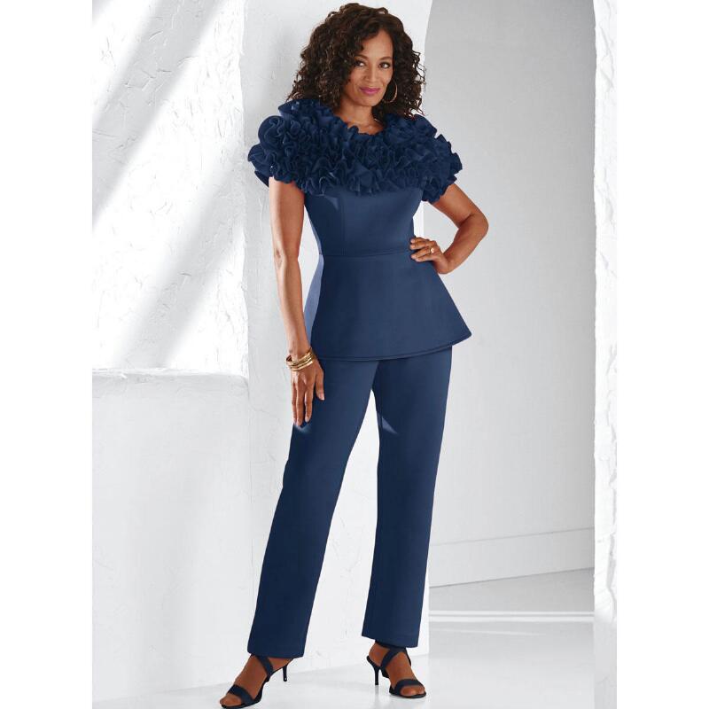 Ruffles of Roses Pantset by Dorinda Clark-Cole | Especially Yours