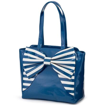Bows on Patent Bag by EY Boutique