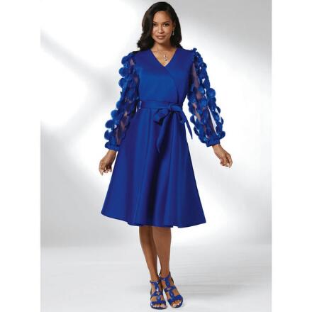 Touch of Dimensional Dots Dress by Dorinda Clark-Cole