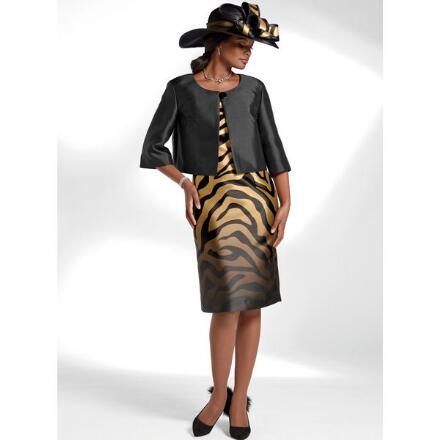 Sophisticated Safari Jacket Dress by Dorinda Clark-Cole