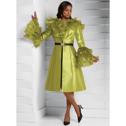 Reflection of Ruffles Jacket Dress by EY Boutique