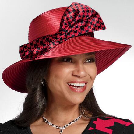 Chic Checkerboard Church Hat by EY Boutique