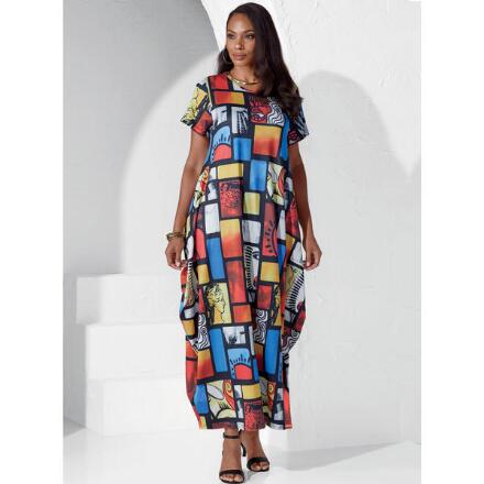 Blockful of Color Maxi Dress by EY Boutique