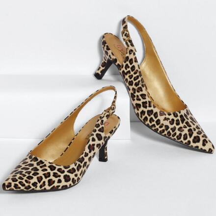 Perfect Patent Leopard Slingback by EY Boutique