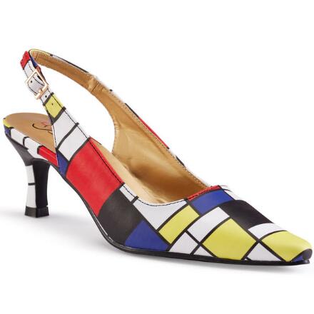 Colors of Grid Slingback by EY Boutique
