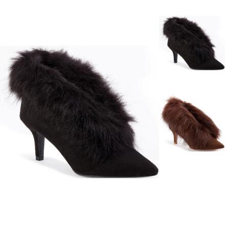 Very Furry Sueded Bootie by EY Boutique
