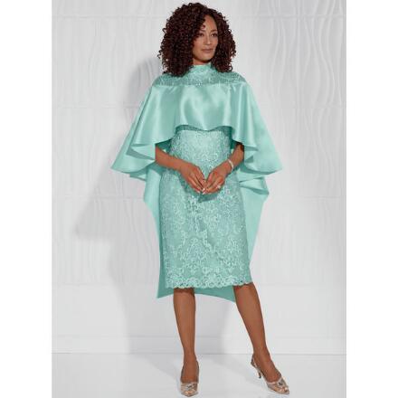 Embrace Lace Cape Dress by EY Boutique