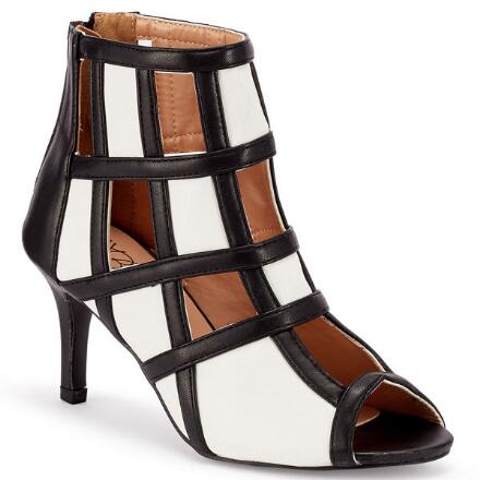 Graphic Grid Bootie by EY Boutique
