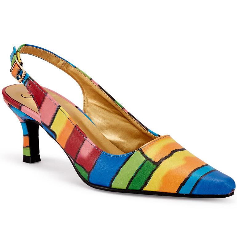 Patrice's Palette Slingback Heels by EY Boutique