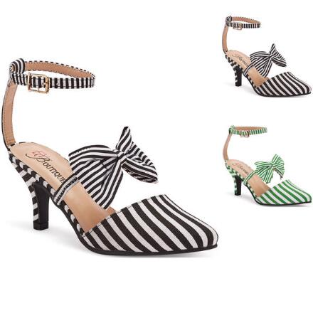 Stripes 'n' Bows Ankle Strap by EY Boutique