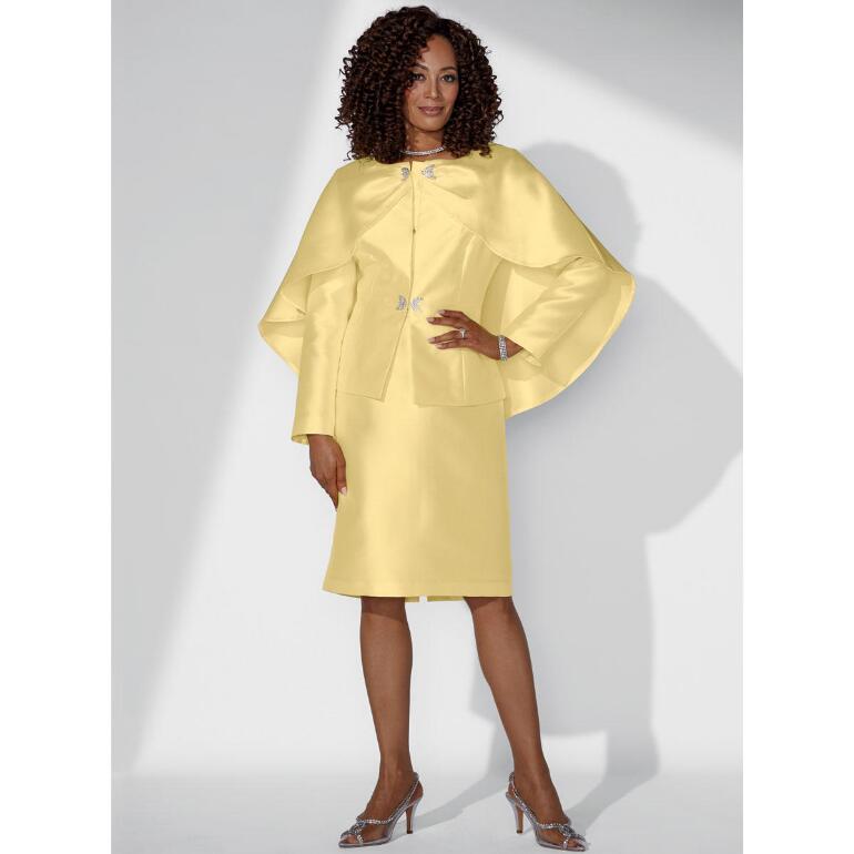Simply Perfect Cape Suit by EY Boutique