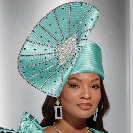 A Flair for Drama Church Hat by Lisa Rene Black Label