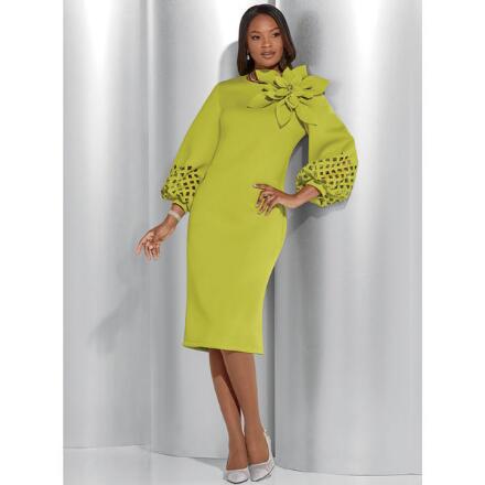 Shape in Bloom Knit Sheath Dress by EY Boutique