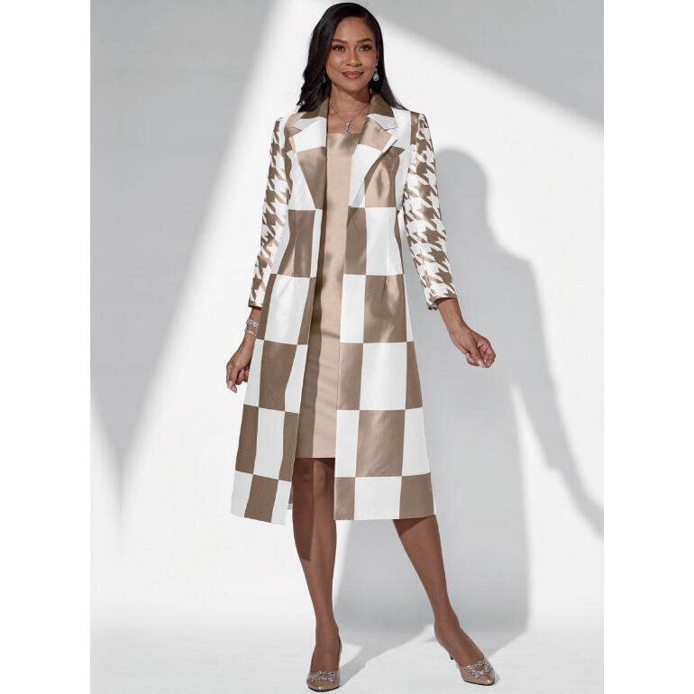 Chic Checks Jacket Dress by EY Boutique