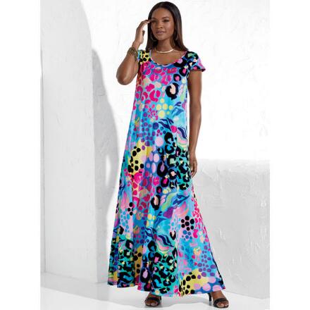 Spot of Color Maxi Dress by Studio EY