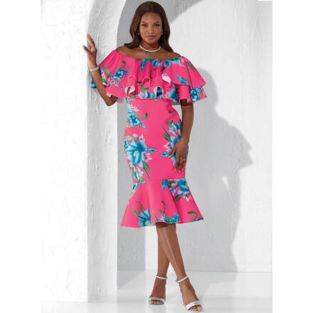 Color Closeout Trip to Paradise Dress by EY Boutique