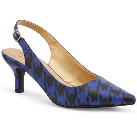 Color Closeout Have Some Houndstooth Slingback Heels by EY Boutique